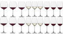 Schott Zwiesel Wine Glass Set Classico (Red wine glasses & White wine glasses & Gin tonic glasses) - 18 piece set