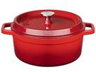 Sola Casserole with lid - Red - ø 24 cm / 3.5 liter