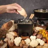 Boska Cheese Fondue Set Black 4 Person