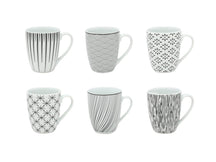 Studio Tavola Mugs Black Sailor 420 ml - 6 Pieces