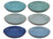 Studio Tavola Pasta Plates Ocean Blue ø 23 cm - 6 Pieces