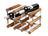 Traditional wine rack - Dark oak - 9 bottles