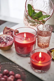 Bolsius Pillar Candle True Scents Pomegranate - 12 cm / ø 6 cm