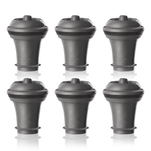 Vacu Vin wine stopper Vacuum Wine Stopper - Gray - 6 pieces