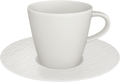 Villeroy & Boch Koffiekop en -schotel Manufacture Rock - Wit - 160 ml