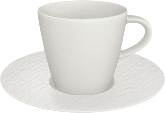 Villeroy & Boch Espressokop en -schotel Manufacture Rock - Wit - 60 ml