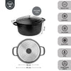 Westinghouse Braadpan Performance - Blissful Black - ø 24 cm / 4.5 liter