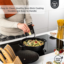 Westinghouse sauté pan - Sauteuse - Performance - Blissful Black - ø 32 cm / 5.8 liters - standard non-stick coating