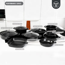 Westinghouse sauté pan - Sauteuse - Performance - Blissful Black - ø 32 cm / 5.8 liters - standard non-stick coating