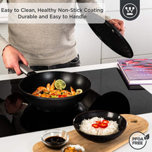 Westinghouse Wok pan Performance - Blissful Black - ø 28 cm - standard non-stick coating