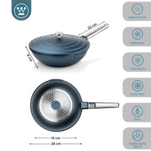 Westinghouse Wok Performance Bravery Blue - ø 28 cm - standard non-stick coating