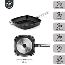 Westinghouse Griddle Pan Performance Blissful Black - 28 x 28 cm - standard non-stick coating