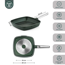 Westinghouse Griddle Pan Performance Gracious Green - 28 x 28 cm - standard non-stick coating