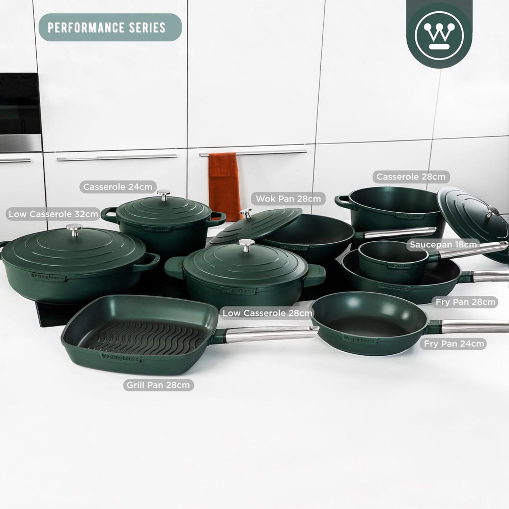 Westinghouse Griddle Pan Performance Gracious Green - 28 x 28 cm - standard non-stick coating