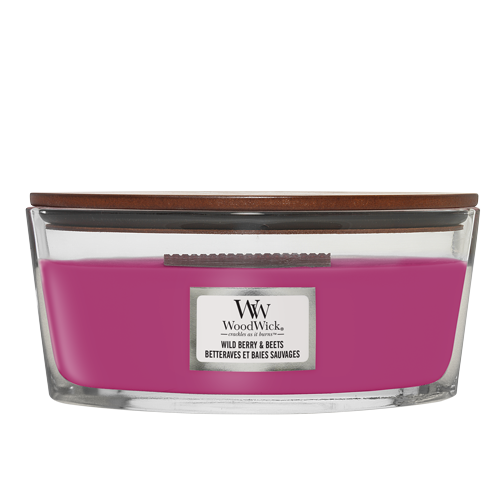 WoodWick Geurkaars Ellipse Wild Berry & Beets - 9 cm / 19 cm