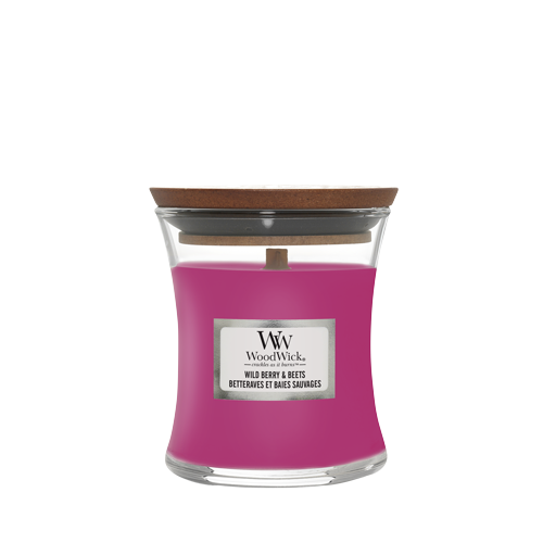 WoodWick Geurkaars Mini Wild Berry & Beets - 8 cm / ø 7 cm