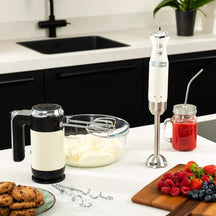 Westinghouse Hand Blender Retro Collections - 600 W - Vanilla White - WKHBS270WH