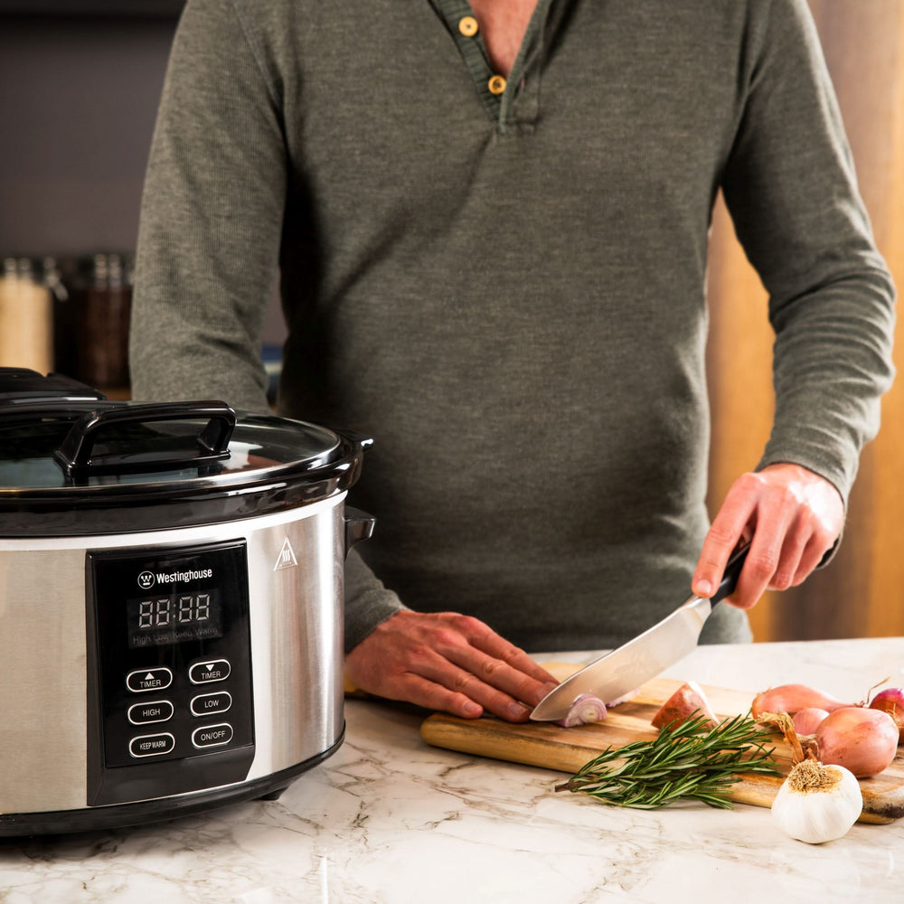 Westinghouse Slowcooker - uitneembare keramische pan - RVS - 6 liter - WKSC65