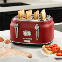 Westinghouse Toaster Retro Collections - 4 slices - cranberry red - WKTTB809RD