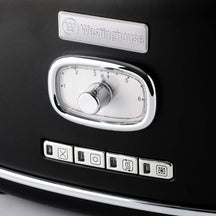 Westinghouse Toaster Retro Collections - 2 slices - liquorice black - WKTTB857BK