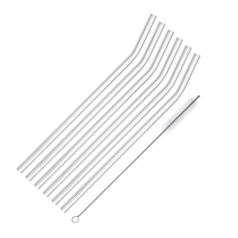 Westmark Bent Glass Straws - 6 pieces