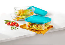 Bormioli Food Storage Container Frigoverre Blue - 21 x 13 x 8 cm / 1.4 liter