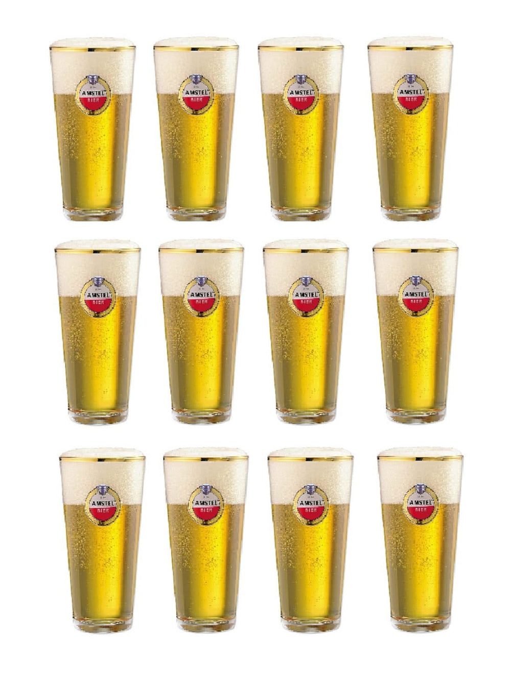 Amstel Bierglazen Vaasje - 250 ml - 12 stuks