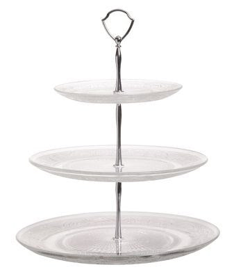 Cosy & Trendy Etagere / Serveertoren Retro - Glas - ø 29 cm - 3-Laags