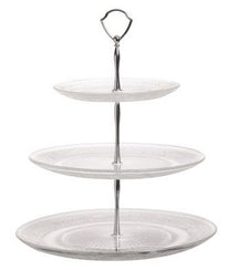 Cosy & Trendy Etagere / Serveertoren Retro - Glas - ø 29 cm - 3-Laags