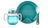 Mepal Babyservies Mio Deep Turquoise 3-Delig