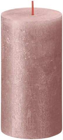 Bolsius Pillar Candle Shimmer Pink - 13 cm / ø 7 cm