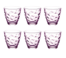 Bormioli Rocco Glass Flora Pink 250 ml - 6 Pieces