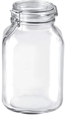 Bormioli Mason Jar Fido Square 3 Liter