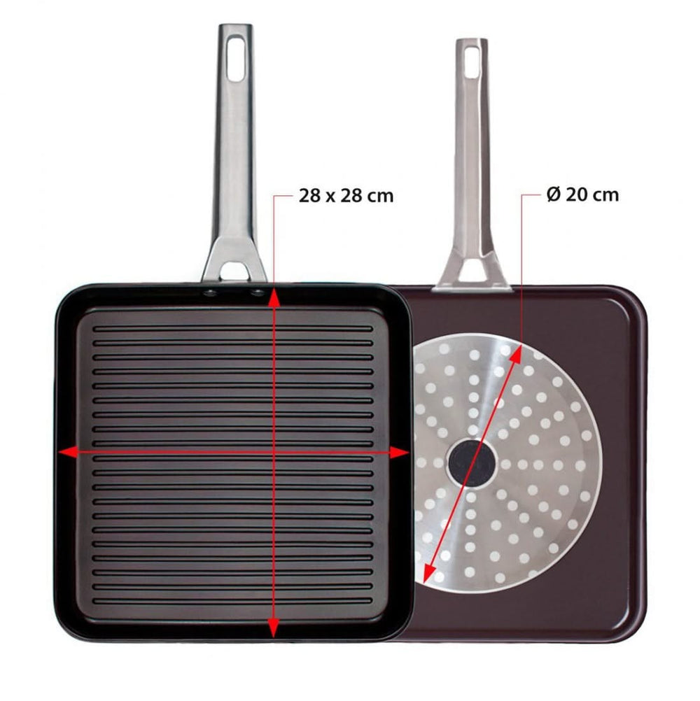 Valira Griddle Pan Aire Ceramic - 28 x 28 cm - ceramic non-stick coating