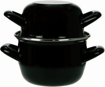 Cosy & Trendy Mussel pan - Induction Suitable - Black - Ø 24 cm / 4 liters