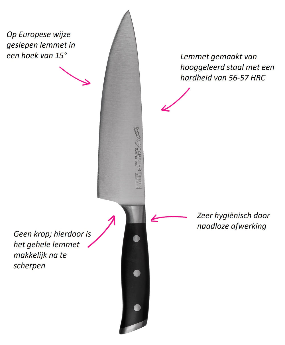 Diamant Sabatier Messenset Integra 3-Delig