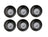 Studio Tavola Deep Plates Black Tie ø 21 cm - 6 Pieces