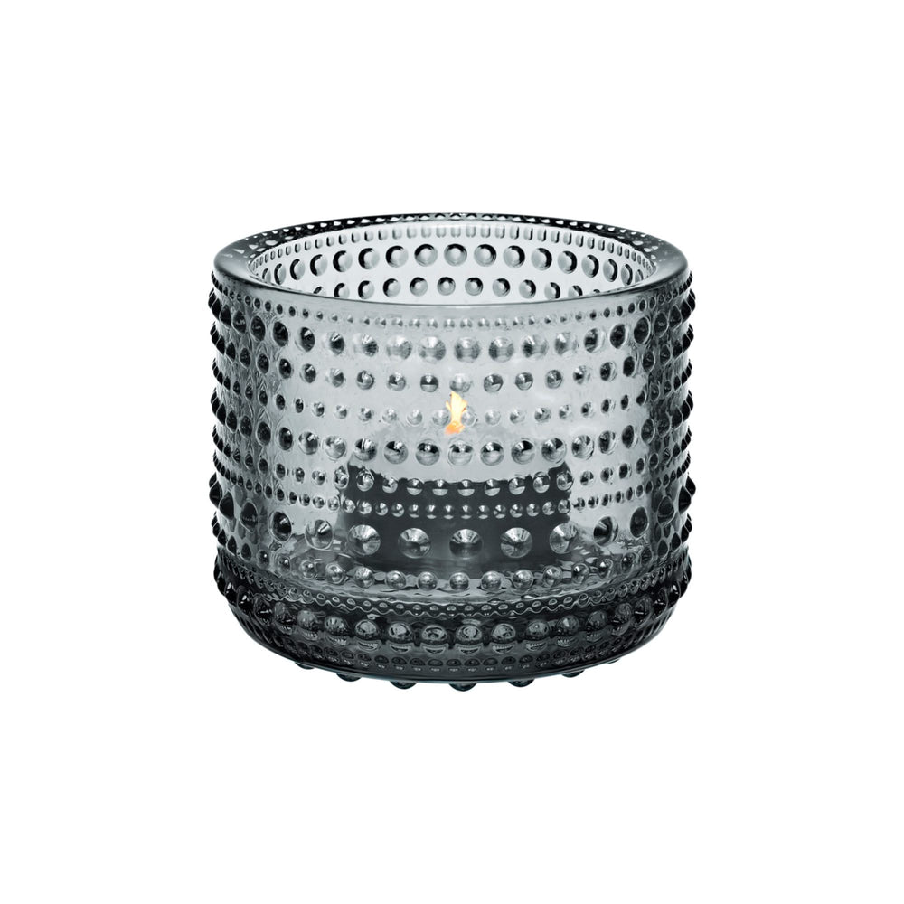 Iittala Tea Light Holder Kastehelmi Grey