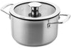 DUCQ Kookpan - Downdraft - RVS - ø 18 cm / 2 liter