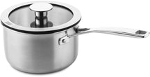 DUCQ Steelpan met deksel - Downdraft - RVS - ø 16 cm / 1.5 liter