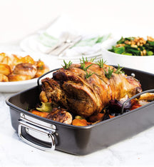 MasterClass Roasting Tin - with rack - 40 x 28 cm - standard non-stick coating