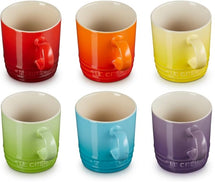 Le Creuset Espresso kopjes - Rainbow 100 ml - 6 stuks