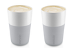 Eva Solo Latte Macchiato Beker Marble Grey 360 ml - 2 Stuks