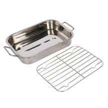 KitchenCraft Roasting Tin - with grill rack - 27 x 20 cm