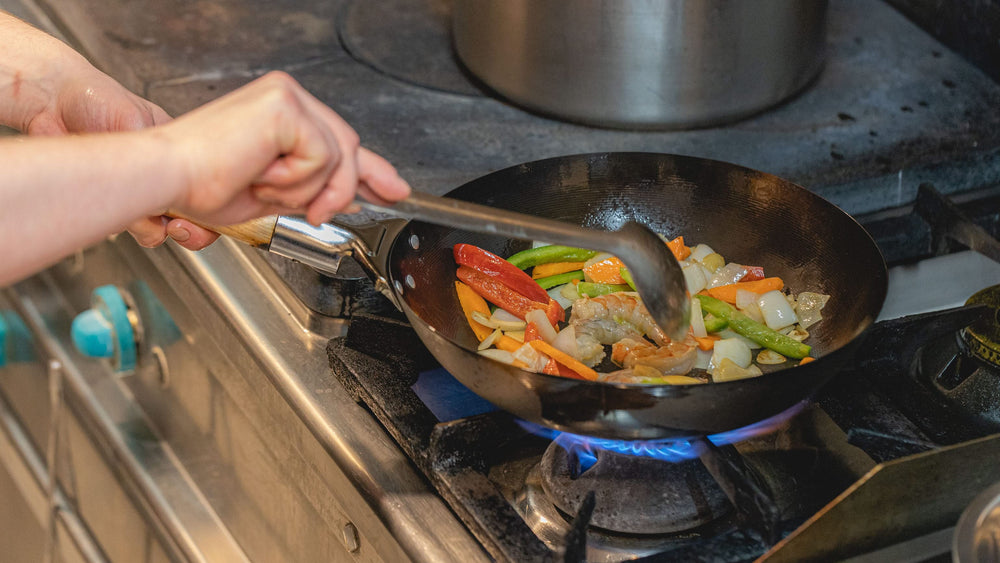 Cookinglife Wokpan Voccelli - Plaatstaal - ø 25 cm - zonder anti-aanbaklaag