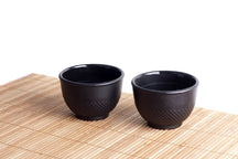 Sakura Tea Teacups - Cast Iron - Black - 2 pcs.