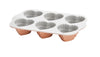 Nordic Ware Bakvorm Tiered Heart Bundtette Zilver - 6 stuks