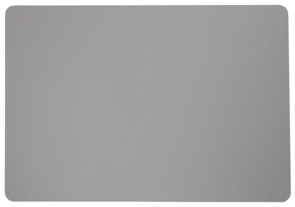 Jay Hill Placemats - Vegan leather - Grey / Blue - double-sided - 46 x 33 cm - 6 Pieces