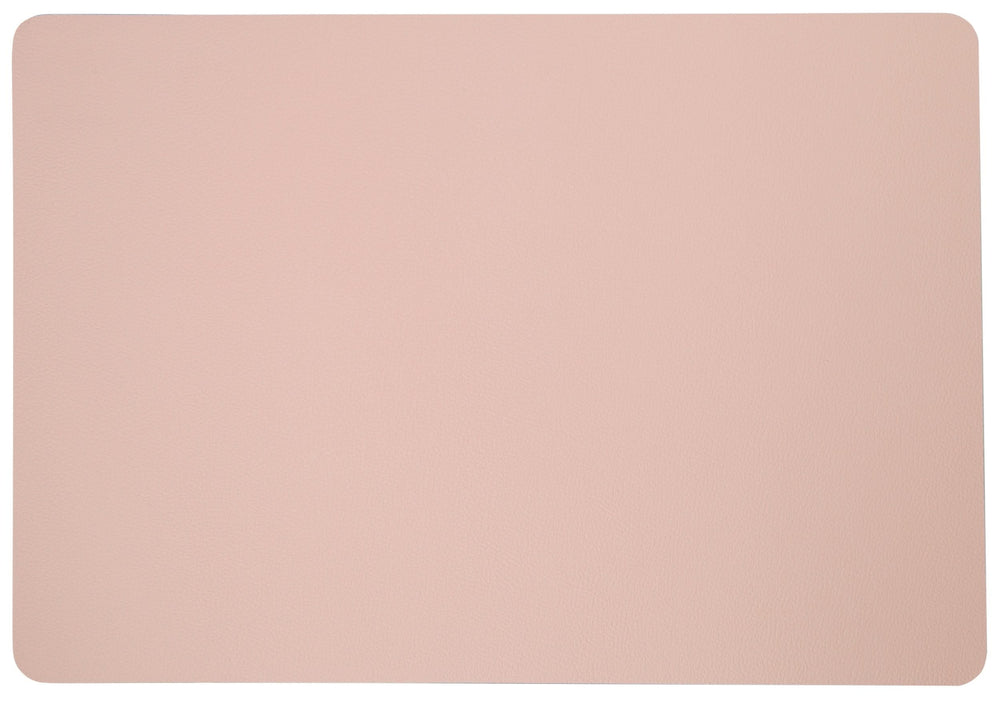 Jay Hill Placemats - Vegan leather - Gray / Pink - double-sided - 46 x 33 cm - 6 Pieces