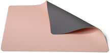 Jay Hill Placemats - Vegan leather - Gray / Pink - double-sided - 46 x 33 cm - 6 Pieces